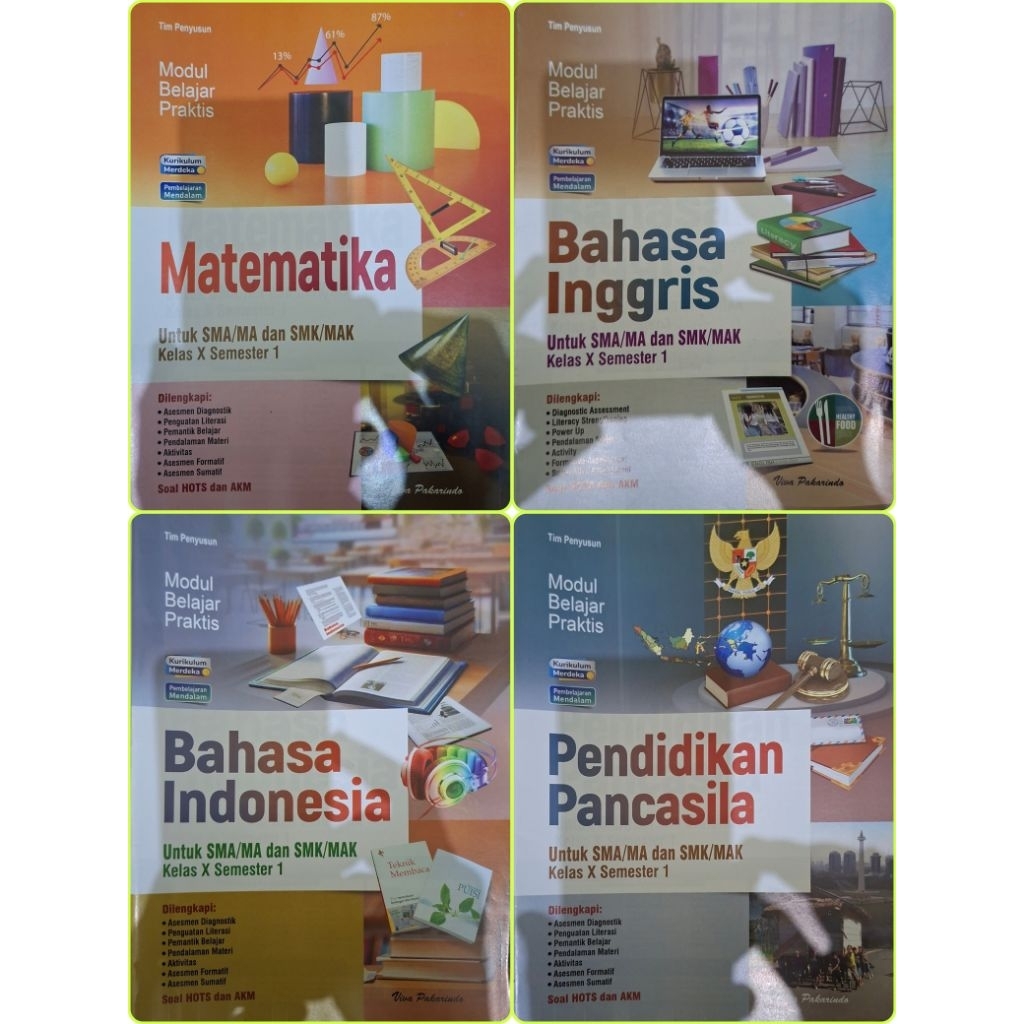 Buku lks Viva Pakarindo SMA Kelas X, 10 semester 1 Kurikulum Merdeka Tahun 2025