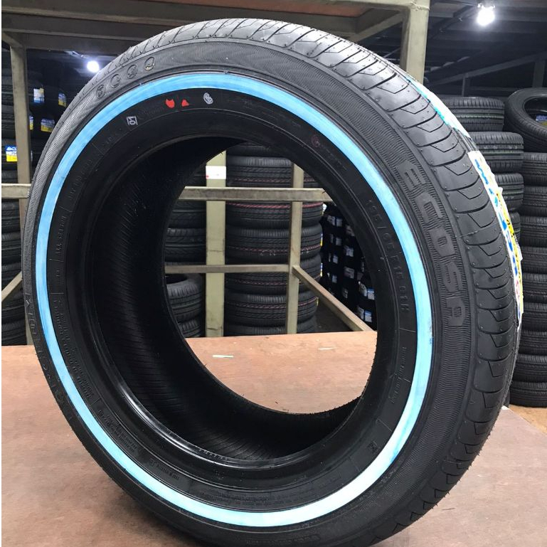 BAN MOBIL LIST PUTIH MEREK FORCEUM ECOSA WLW UKURAN 195/65 R15