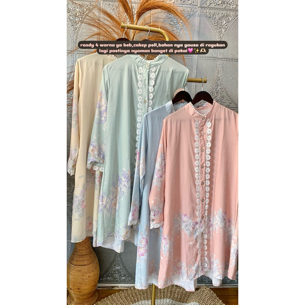baju tunik silk wanita by Adeva