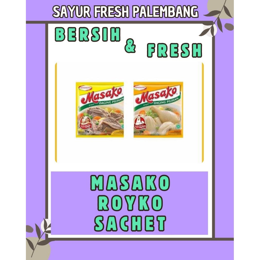 

MASAKO / ROYCO SACHET - INSTAN PALEMBANG
