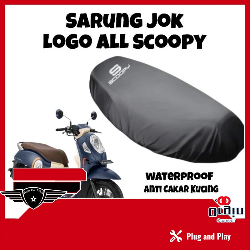 Sarung Jok Scoopy Cover Jok Motor Scoopy Waterproof pnp