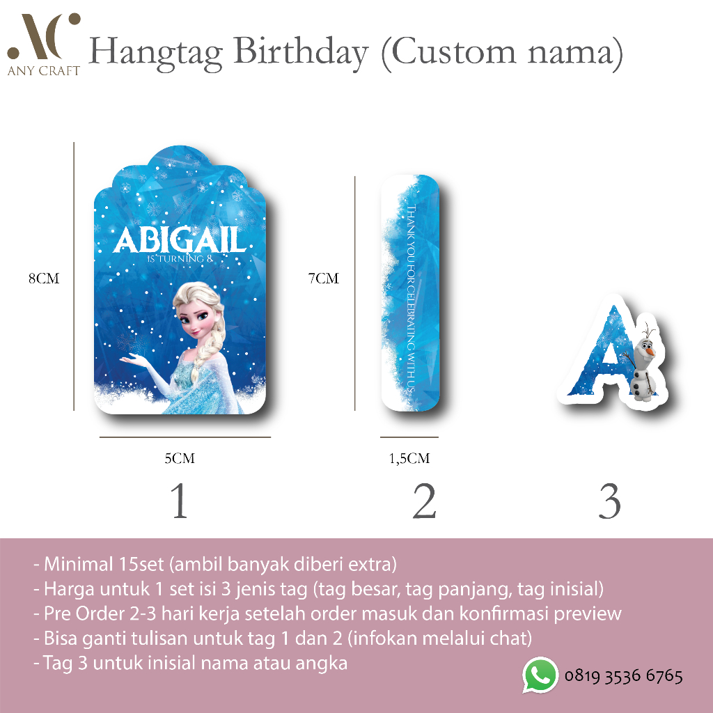 

hangtag ulang tahun anak karakter kartun hangtag ucapan ulang tahun lucu hangtag ulang tahun custom