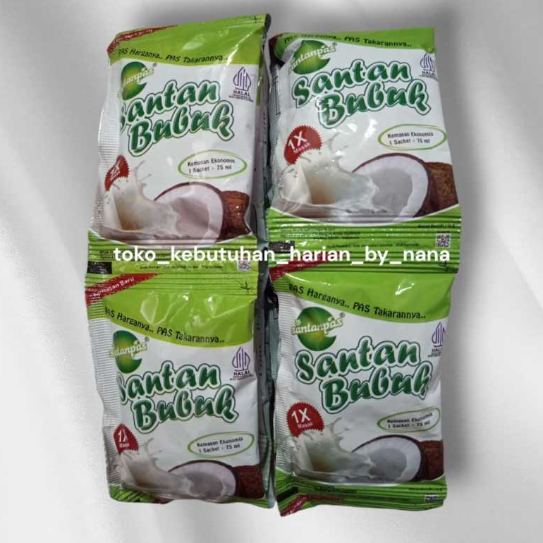 

Santanpas Santan Bubuk Renceng isi 10 Sachet