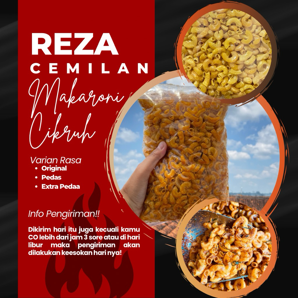 

Makaroni Cikruh 500 gram Asin Gurih Pedes - Makanan Cemilan Snack Food Pedas Camilan