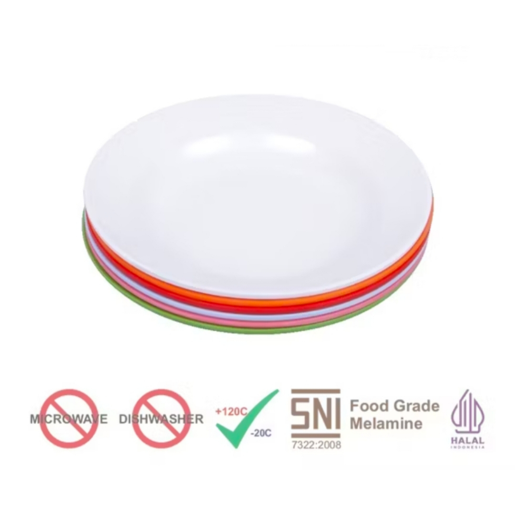 Piring Makan Melamine - G2009 Piring Cekung - Nasi Goreng/Mie Goreng