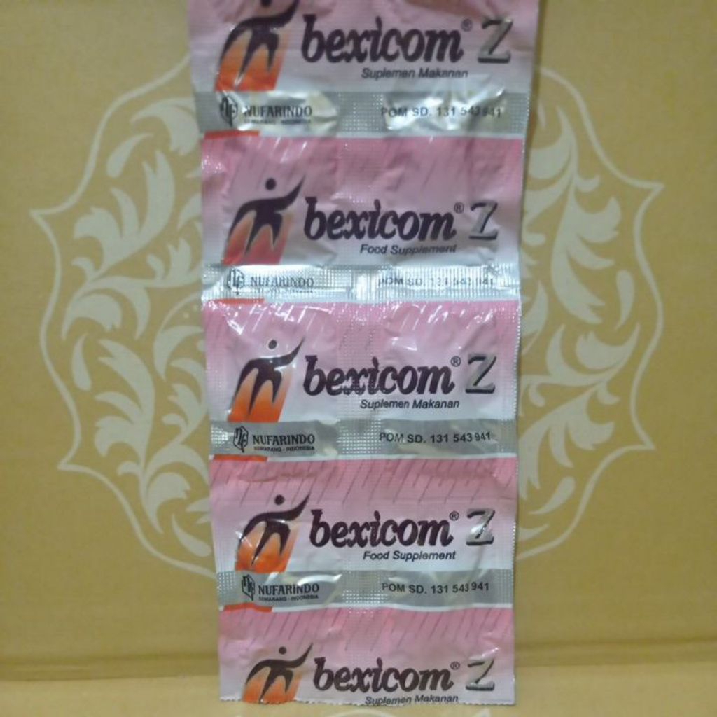 BEXICOM Z 10 kaplet | suplemen kesehatan | multivitamin tubuh