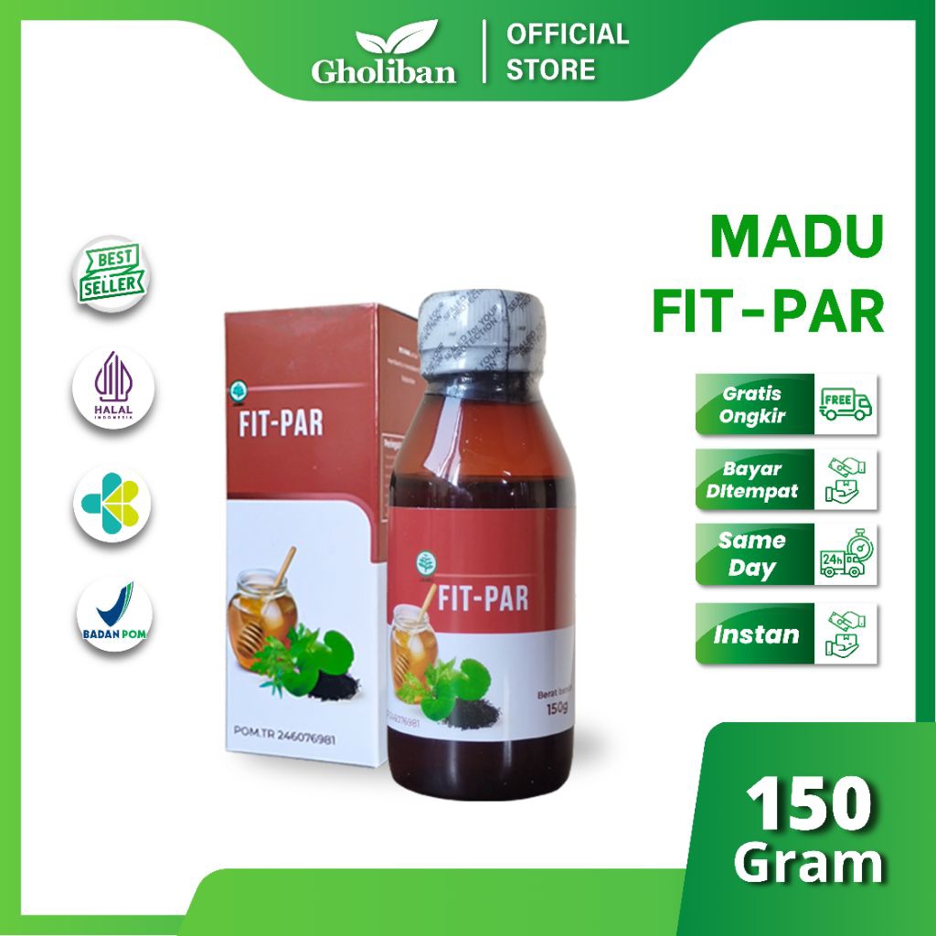 

Gholiban Madu Fit Par 150g Suplemen Kesehatan Pernafasan