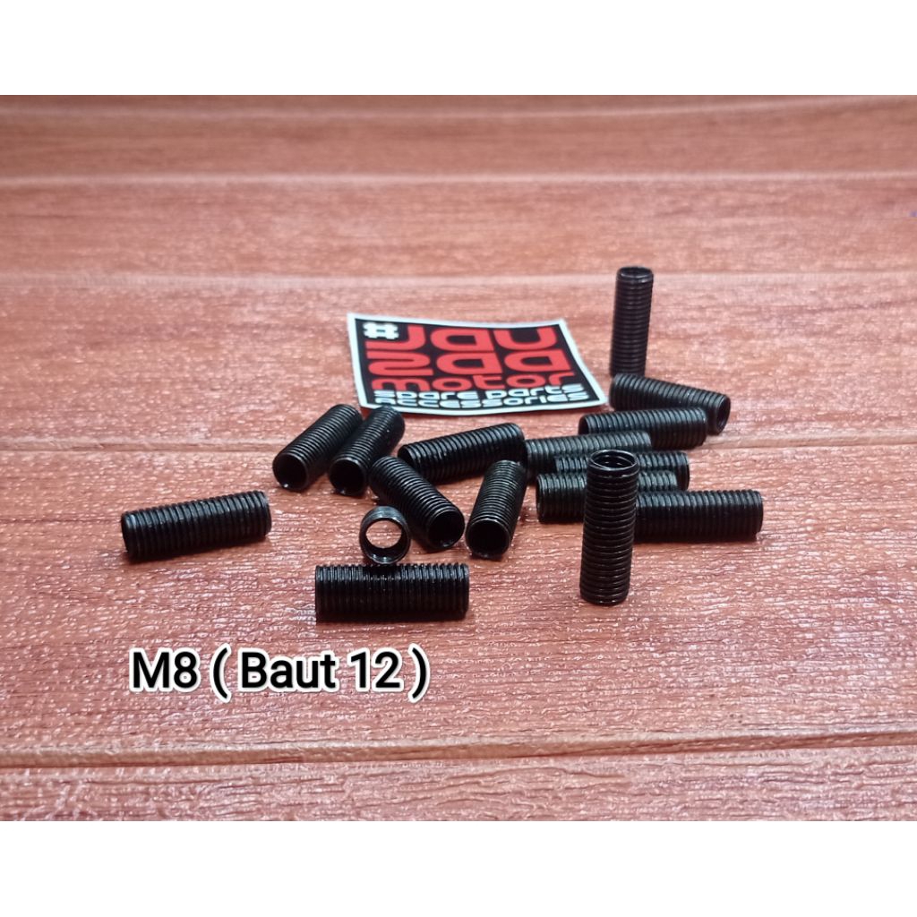SOK DRAT BAUT 12 M8 BAHAN KUNINGAN