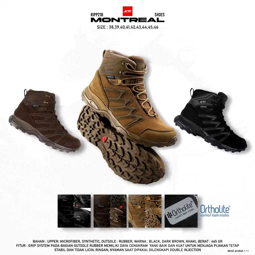 Sepatu Gunung Pria Montreal Arei Outdoorgear