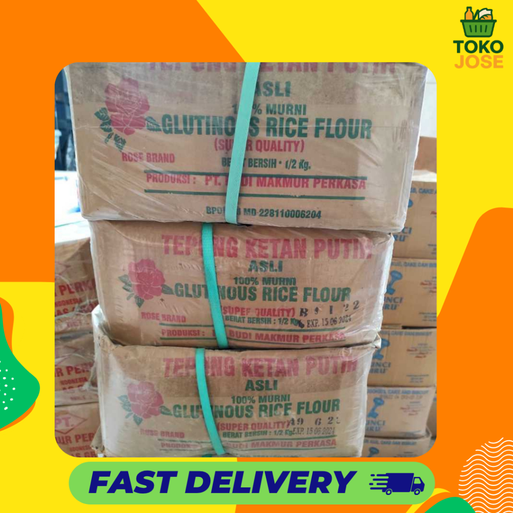 

Tepung Ketan Putih Rose Brand 1 karton ( 20 x 500gr )