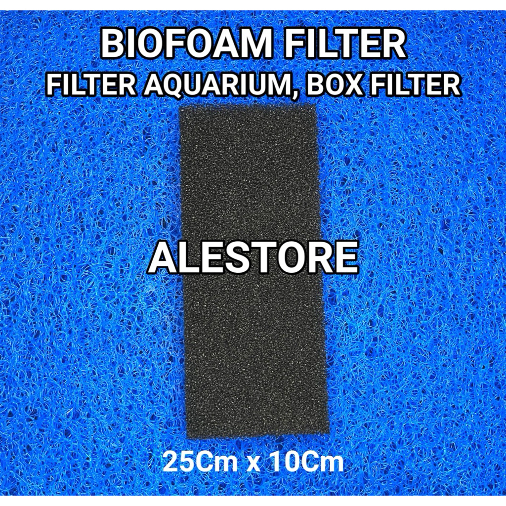 BIO FOAM Busa hitam filter kolam dan aquarium Spon hitam filter mekani