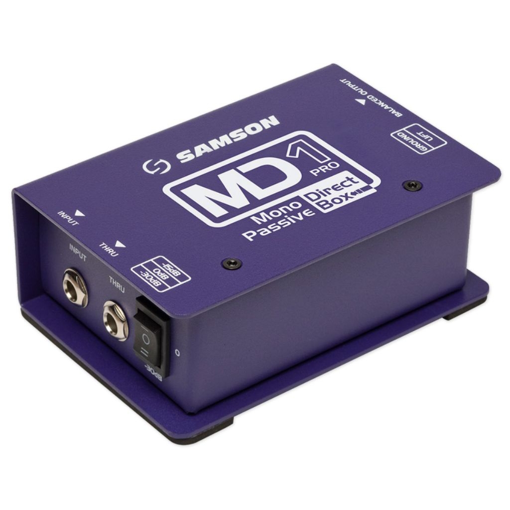 Samson S-Max MD1 Professional Passive Mono Direct DI Box,18Hz40kHz

