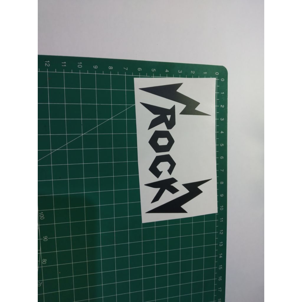 

stiker cutting rock