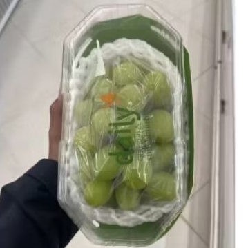 

Buah anggur Shine Muscat green anggur hijau Muscat premium manis 500 gram