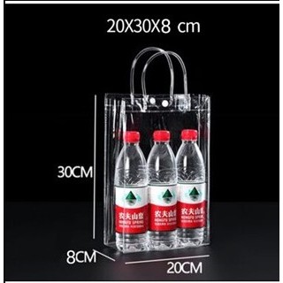 

-RR M01- TAS TRANSPARANT - SHOPPING BAG TRANSPARANT - UKURAN 20*30*8CM - HAMPERS BAG