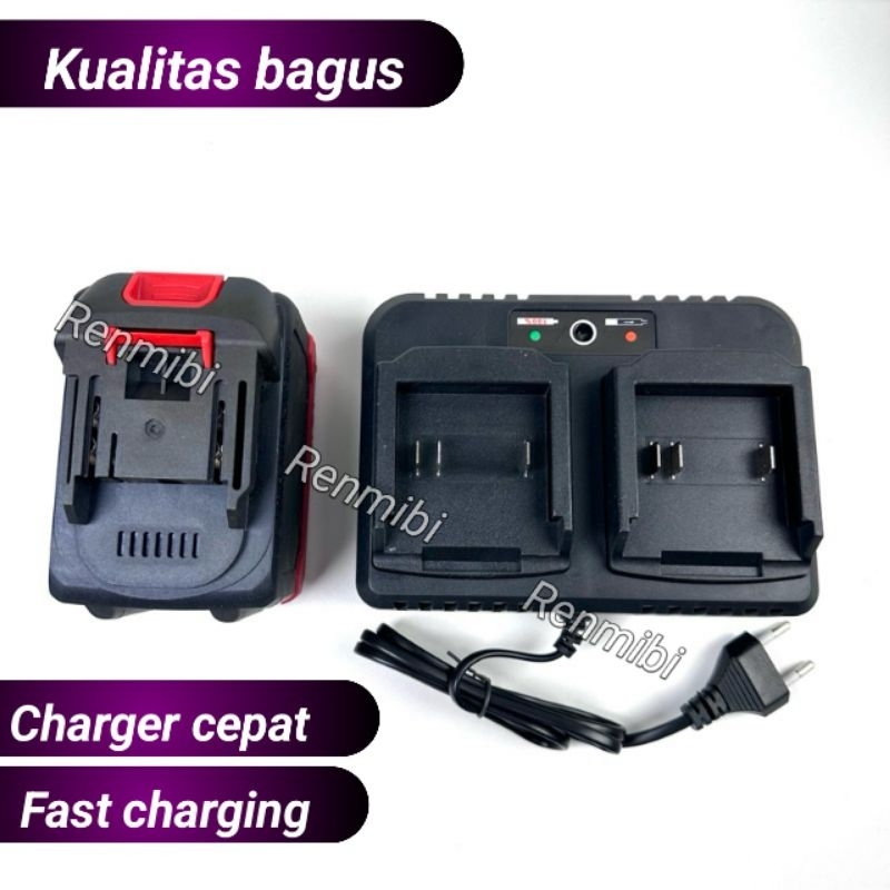 Charger Bor Impact carger wrench cordless lxt cas casan jldtool 21v 48v 88v 36v 98v adaptor gerinda 