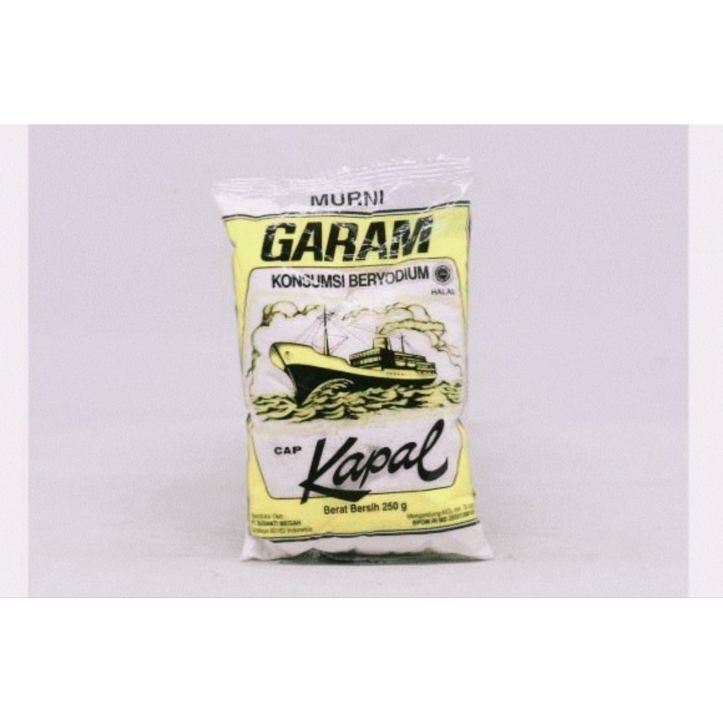

Garam murni cap kapal 250 gr