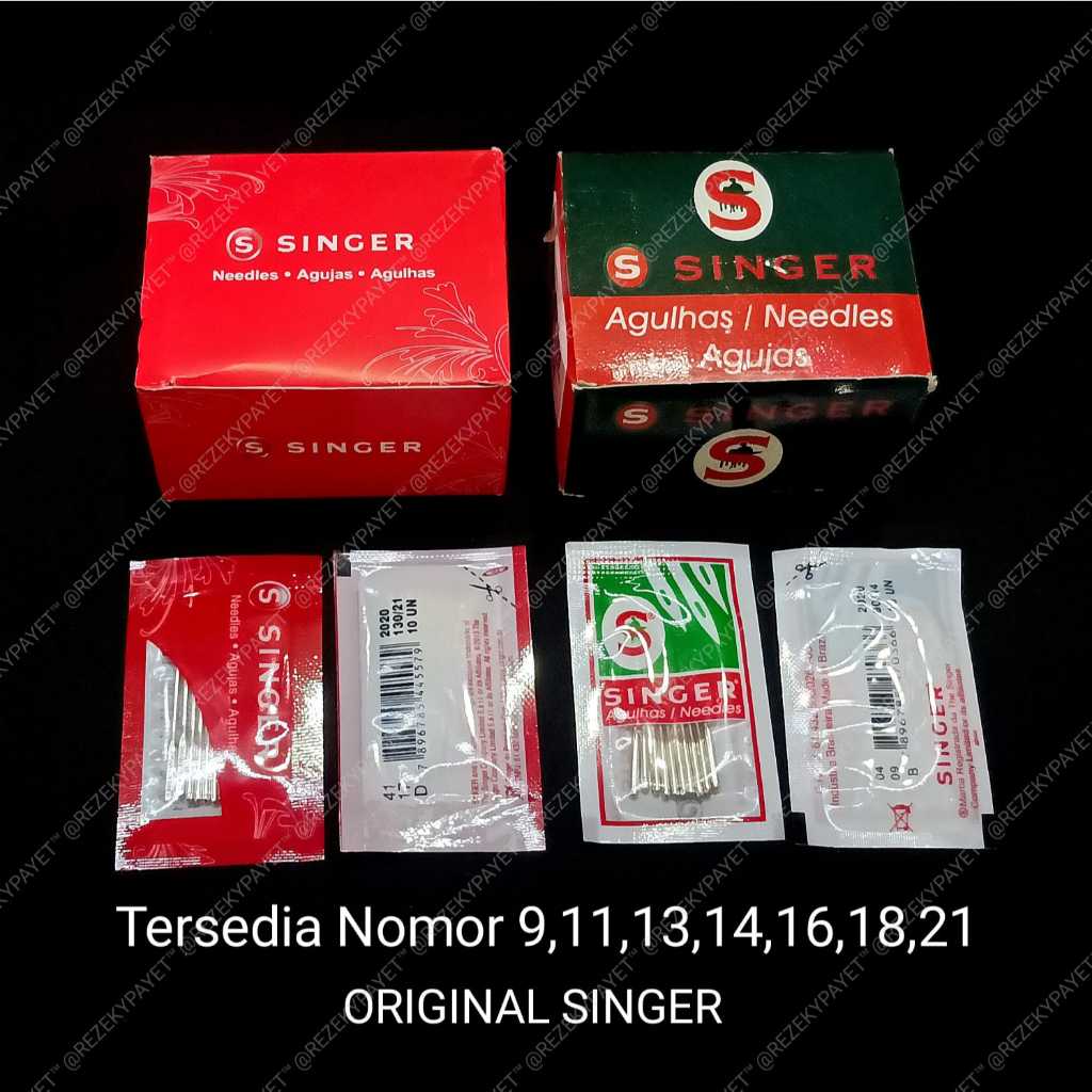 (Eceran) Jarum Mesin Jahit Singer Isi 10 PCS ORIGINAL Versi Baru & Lama