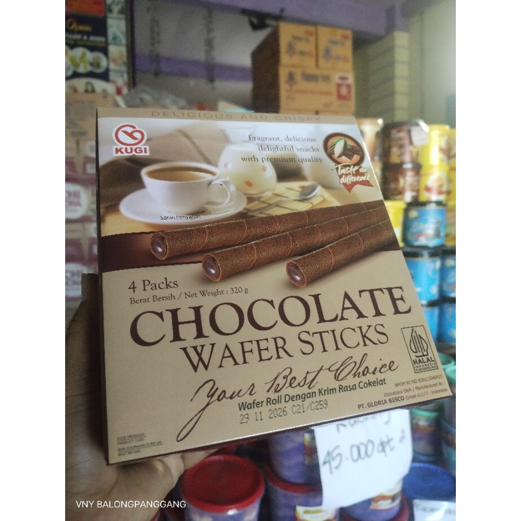 

KUGI WAFER STICK BESAR KUGI 320 GRAM
