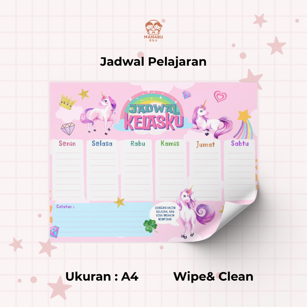 

MANABU Poster Jadwal Pelajaran Sekolah