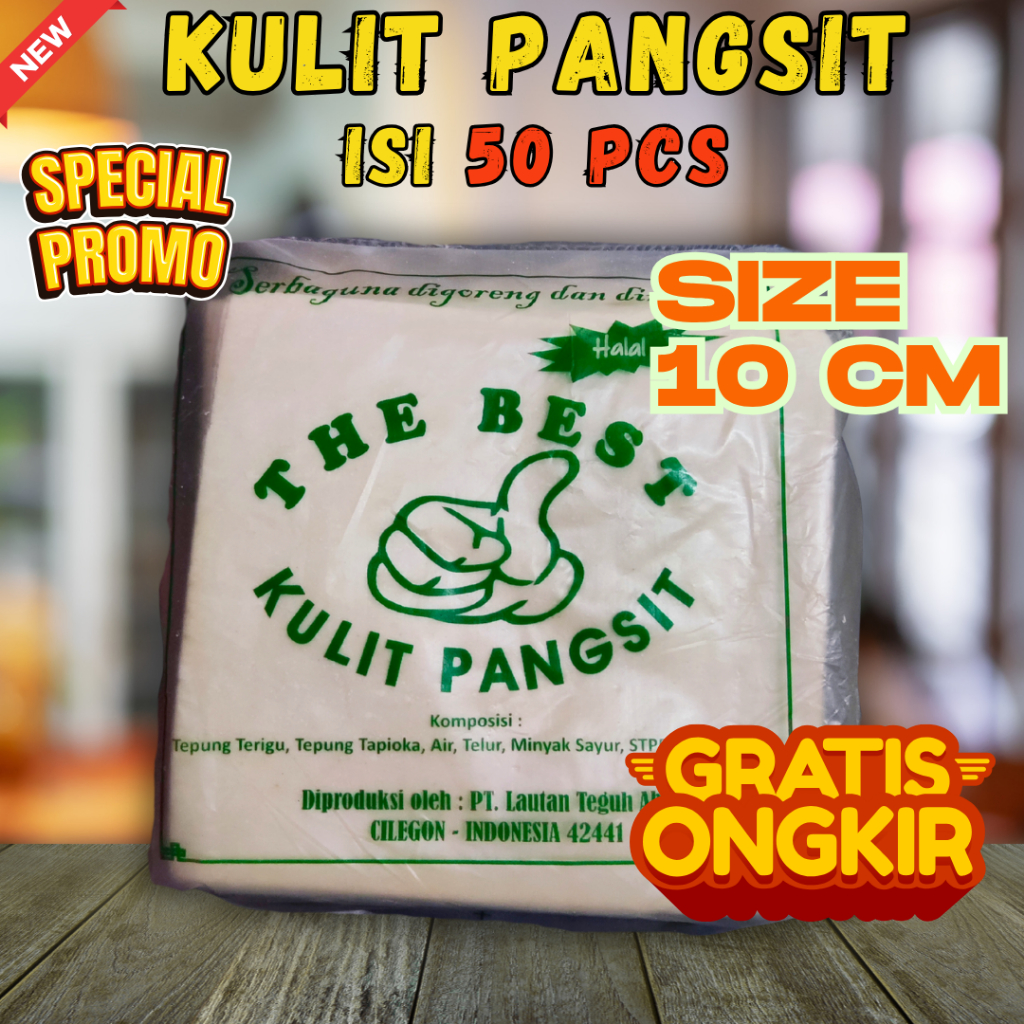 

PROMO GEDEN !! Kulit Pangsit 10cm isi 50 Lembar