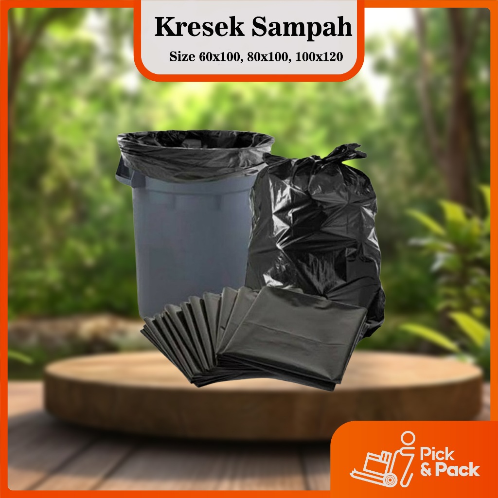 

[1 pack / 10 PCS] Kantong Plastik sampah tebal dan tidak gampang bocor kresek sampah