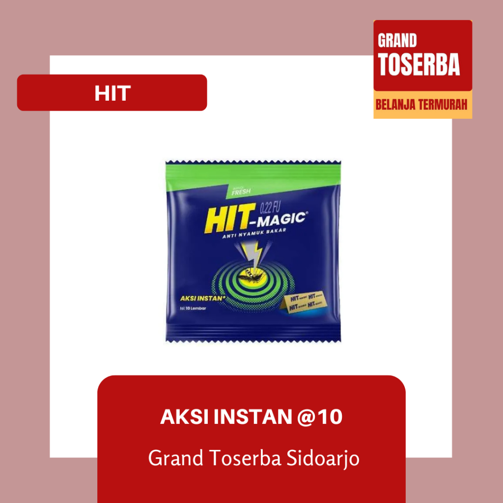 HIT OBAT NYAMUK BAKAR KERTAS / HIT PIRAMIDA @10's / HIT INSTAN @10's / PEMBASMI NYAMUK BAKAR