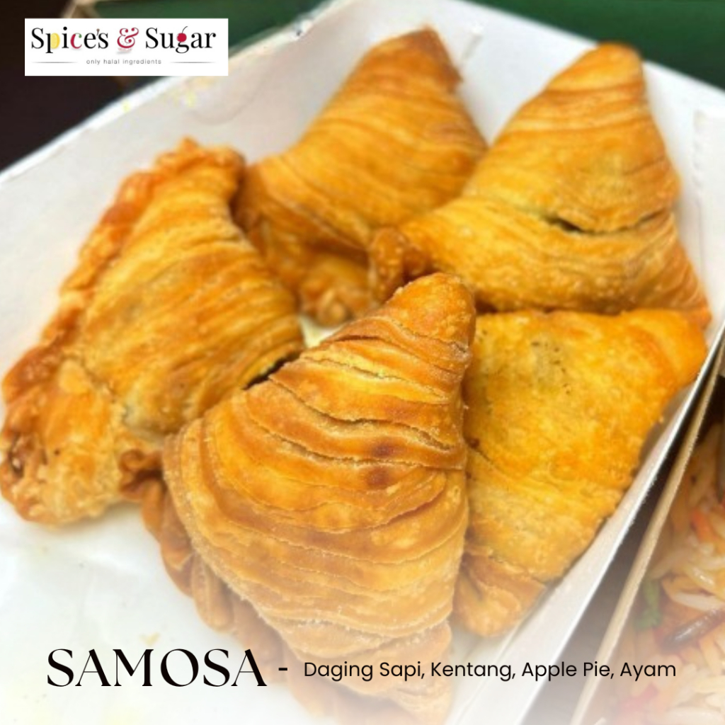 

Samosa Frozen Samosa Isi Daging Kentang Apple Pie Sambosa Isi 10pcs by Spice's & Sugar