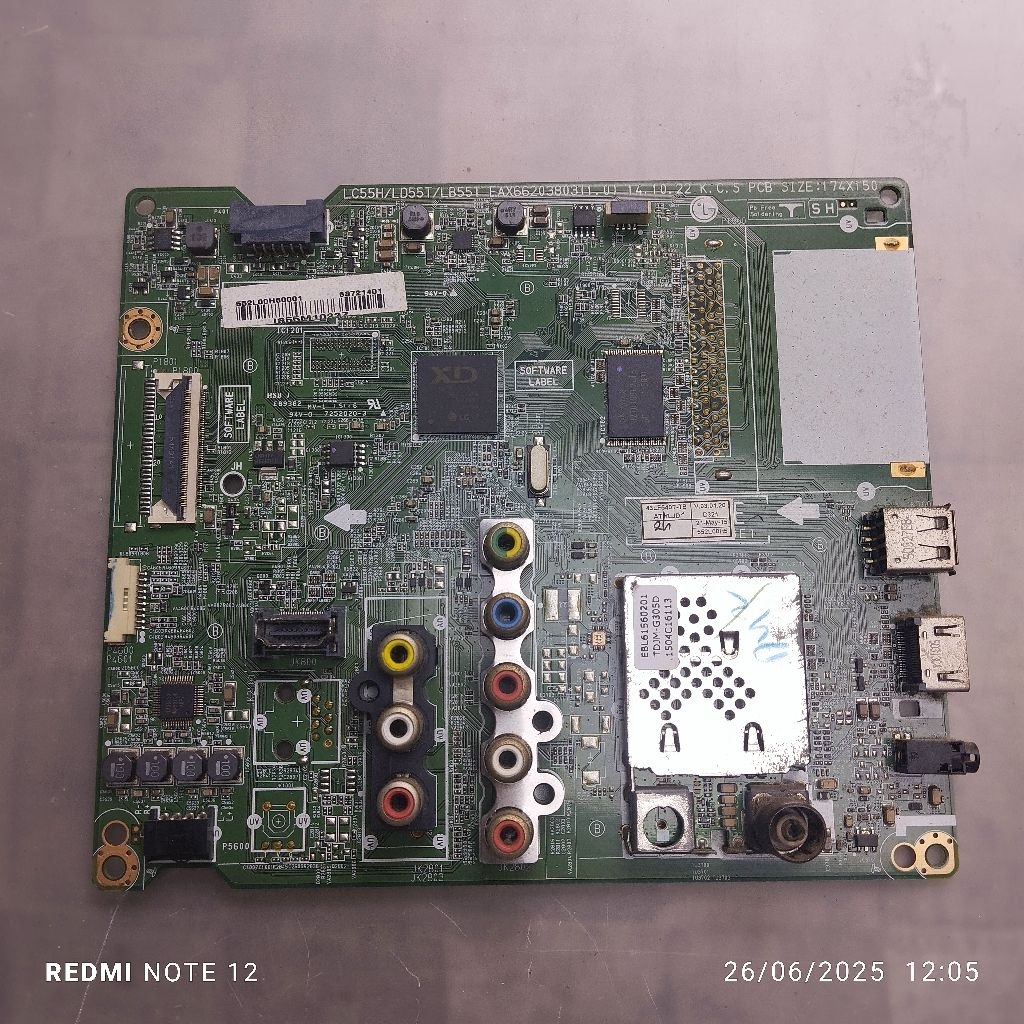 MB mainboard tv led LG 43LF540 T