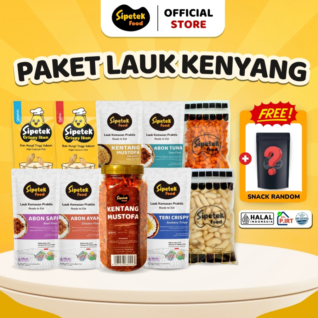 

[SPESIAL LAUK KENYANG] Paket 10pcs + Bonus 1pcs Lauk Praktis Best Seller Sipetek