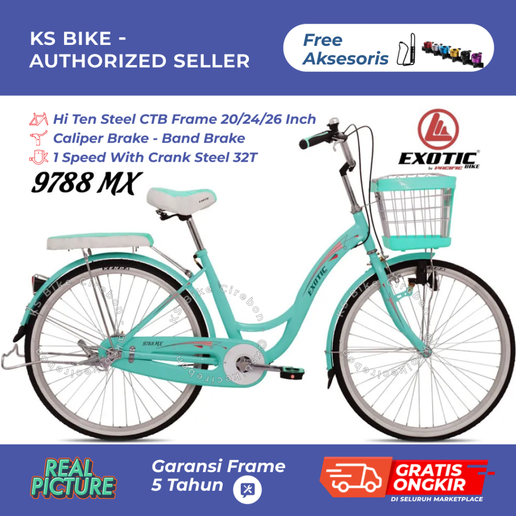 Mini Exotic 9788 MX 20 24 26 Inch - Sepeda Onthel Modern Exotic 9788 MX 24 Inch 26 Inch Sepeda Haria