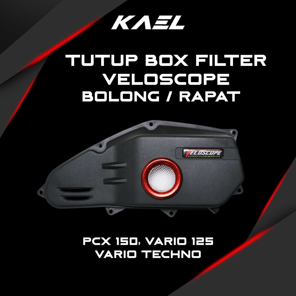 Tutup Box Filter Veloscope Airblade Slim Vario Techno 125 Helm In eSP New LED All Series 150 2015-20