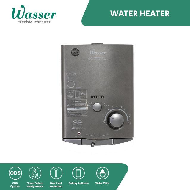 WASSER Water Heater Gas Alam 5 Liter - WH-506A LNG