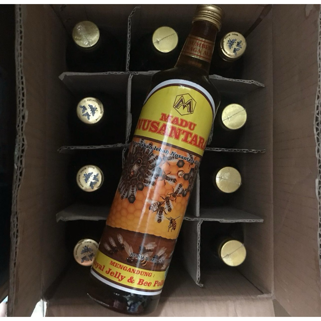 

Madu nusantara royal jelly dan bee polen 650ml