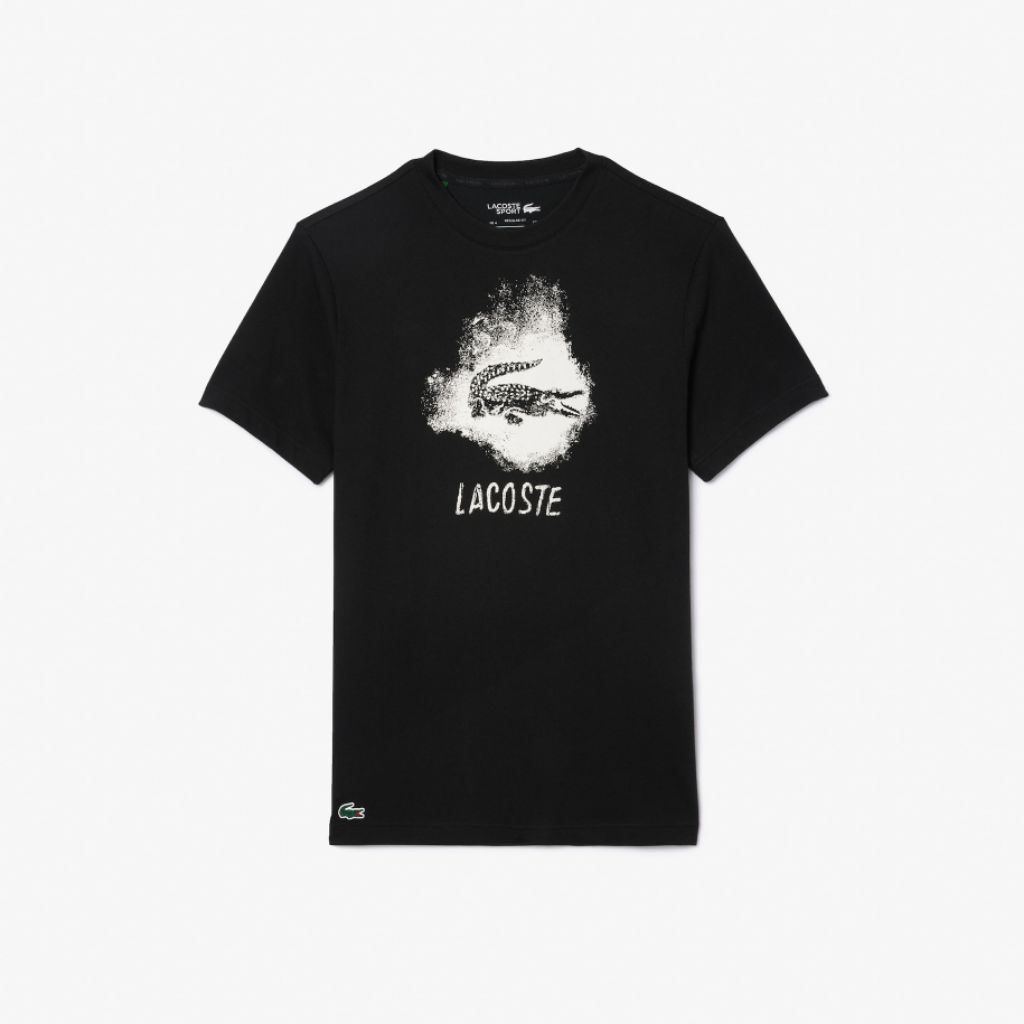 Lacoste Men's Ultra Dry Graphic Sport T-shirt Kaos Pria