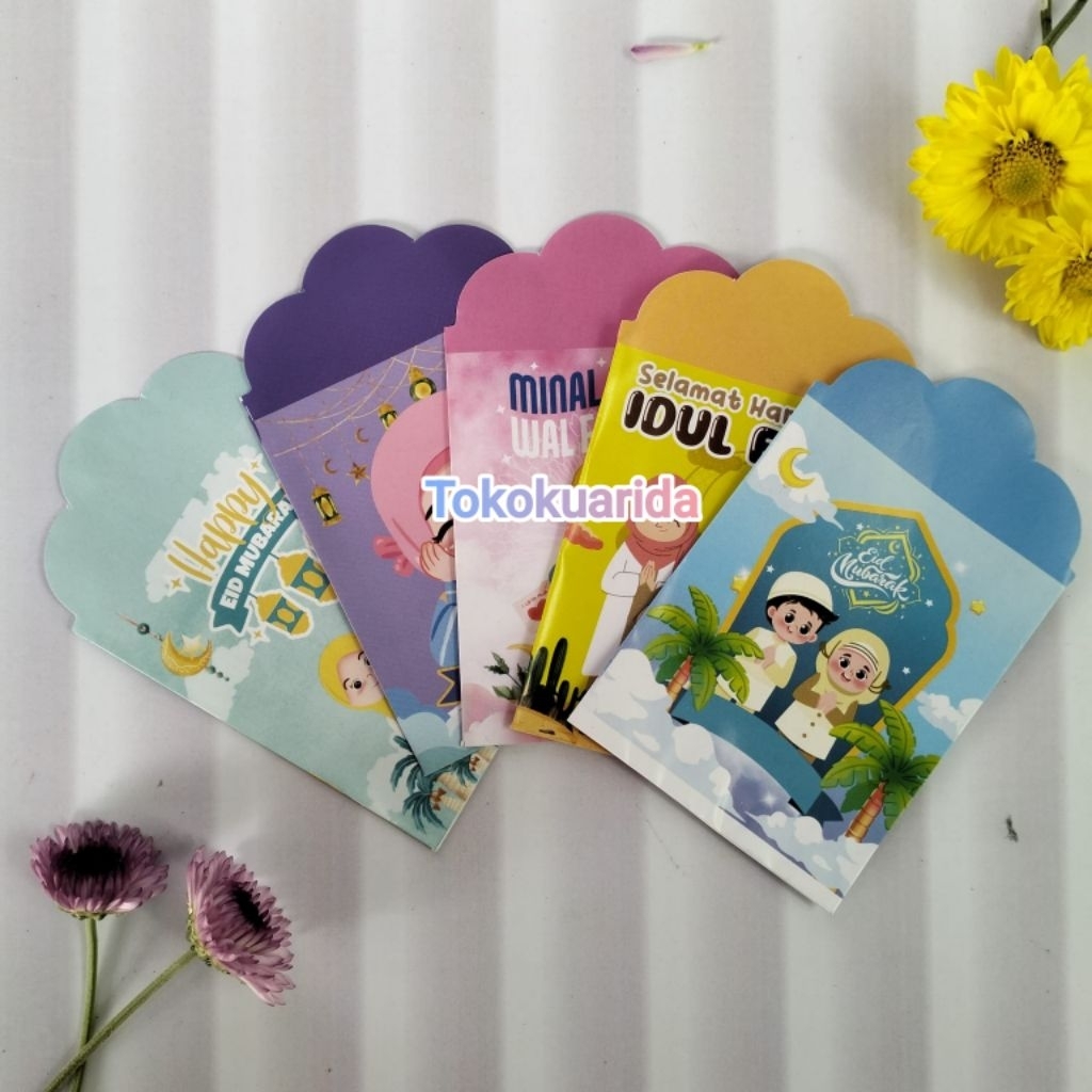 

AMPLOP LEBARAN UKURAN MEDIUM MOTIF MUSLIM LUCU 1 pack/10 pcs