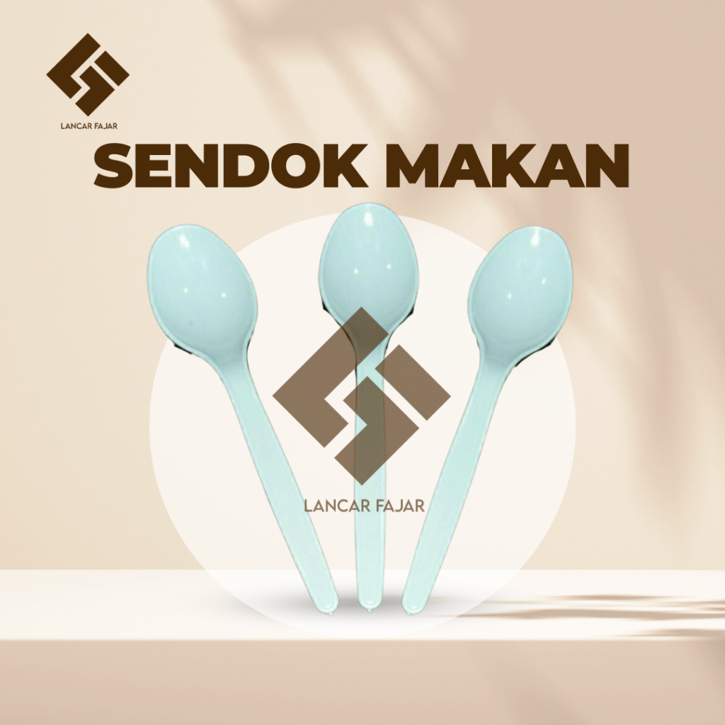 [1 dos] sendok makan PP WAN | sendok makan putih | sendok makan plastik | sendok makan plastik putih
