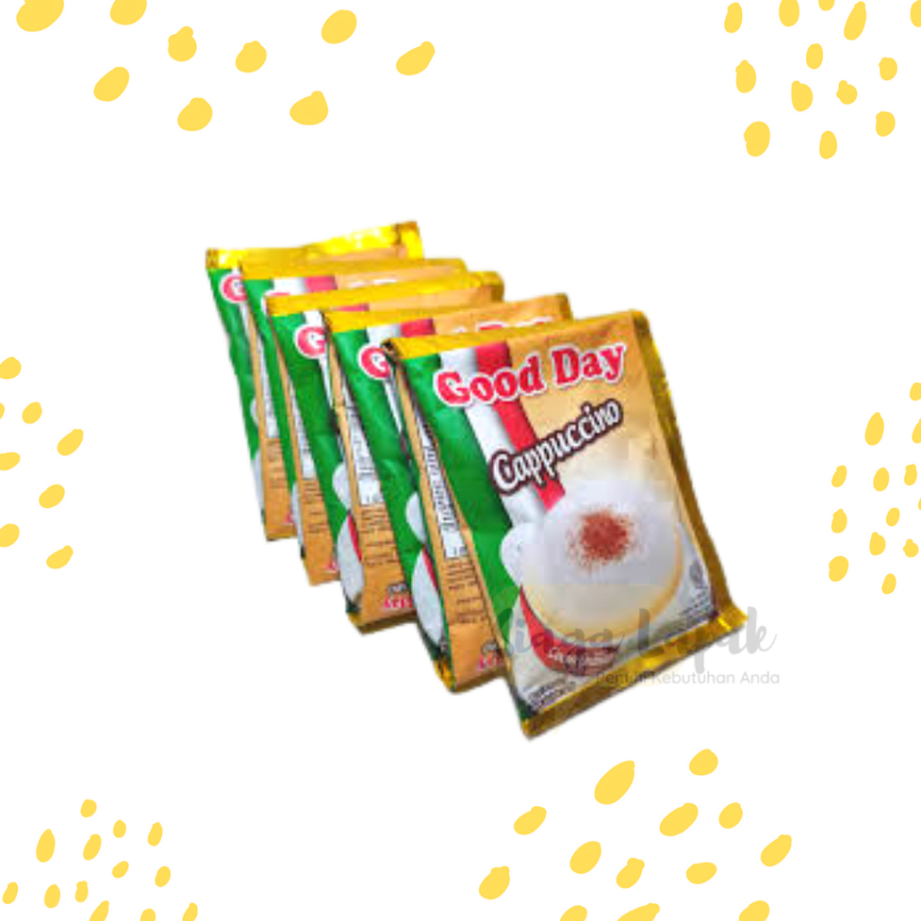 

Kopi Good Day Cappucino 1 RENTENG ISI 10PCS Coffe With Cocoa Granule