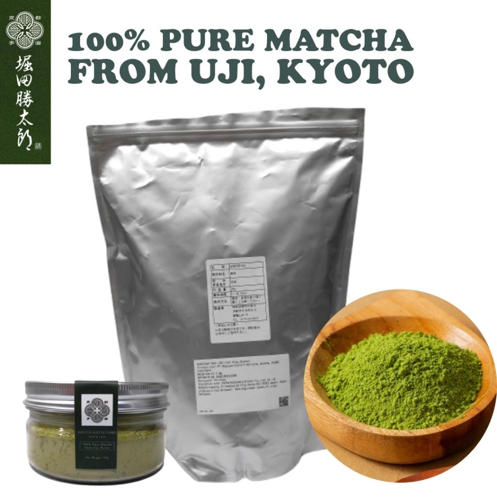 

Hotta Pure Matcha Powder 1kg Uji Matcha Kyoto Japan Premium Tea Ceremonial
