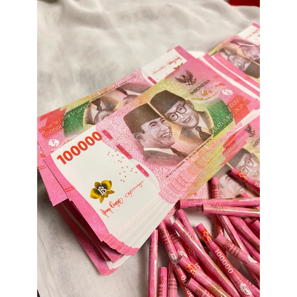 uang mainan uang gulungan mainan uang mahar