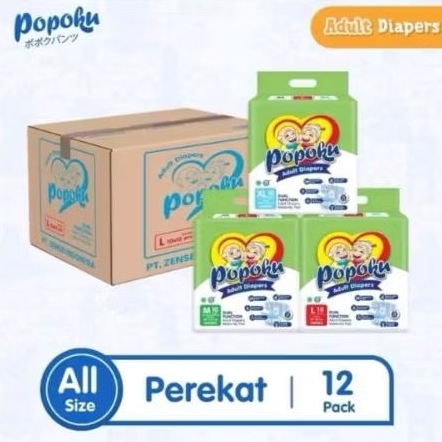 Promo popoku popok dewasa perekat adult diapers popok lansia kering