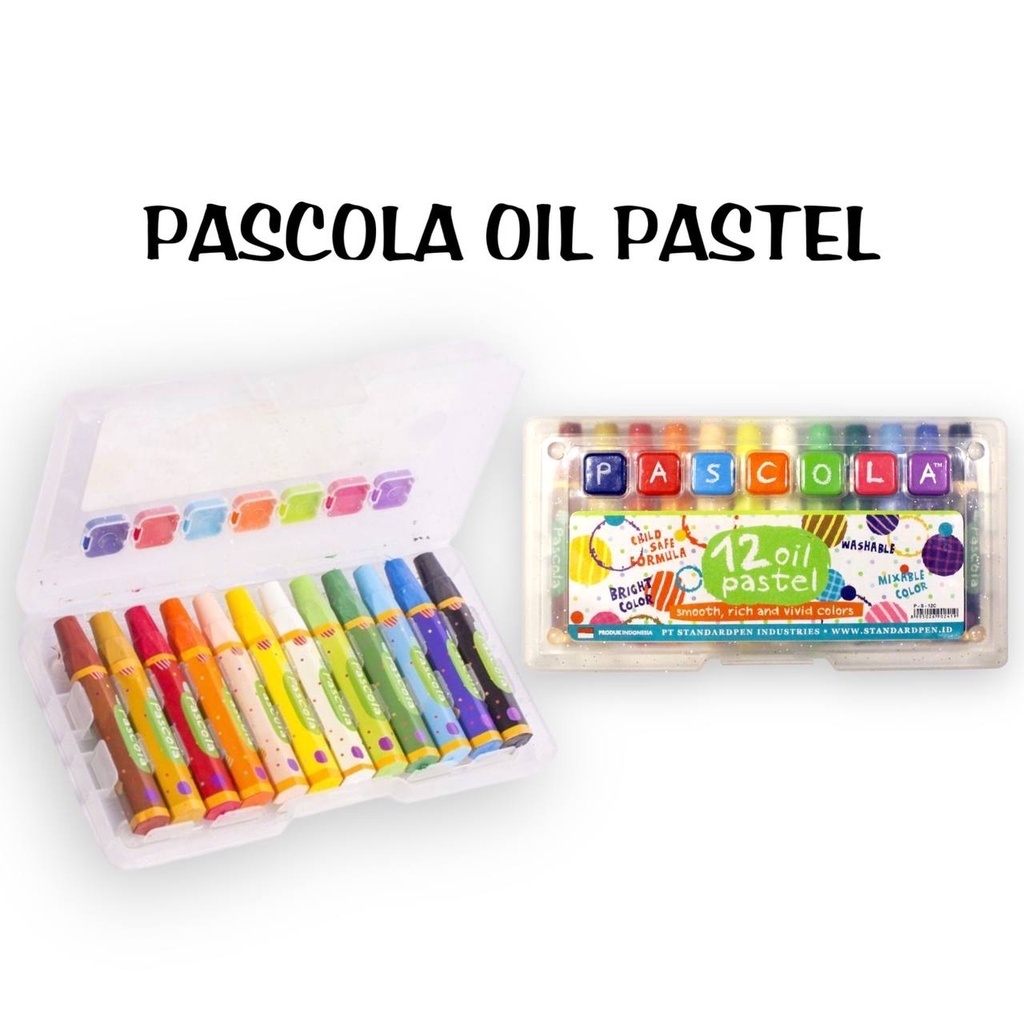 

CRAYON PACOLA OIL PASTEL 12, 18, 24 WARNA