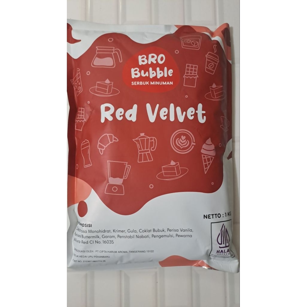 

BUBUK MINUMAN BRO BUBBLE RED VELVET (1 KG)