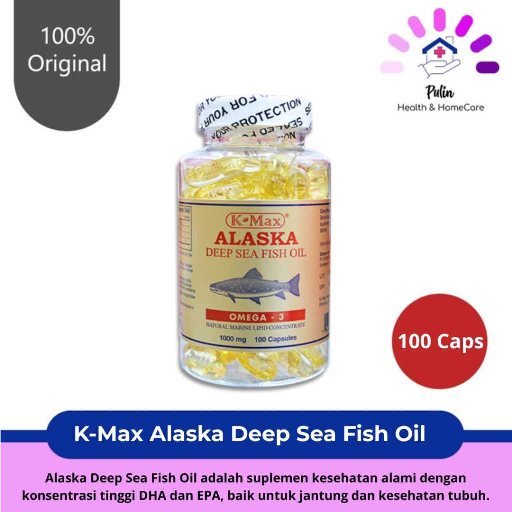 K-Max Alaska Fish Oil / Suplemen / Minyak Ikan