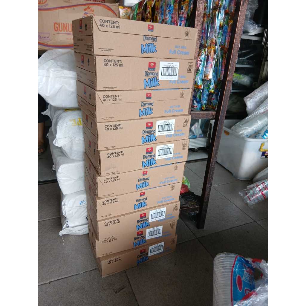 

Susu UHT Full Cream 125ml 1 Dus Merk Diamond