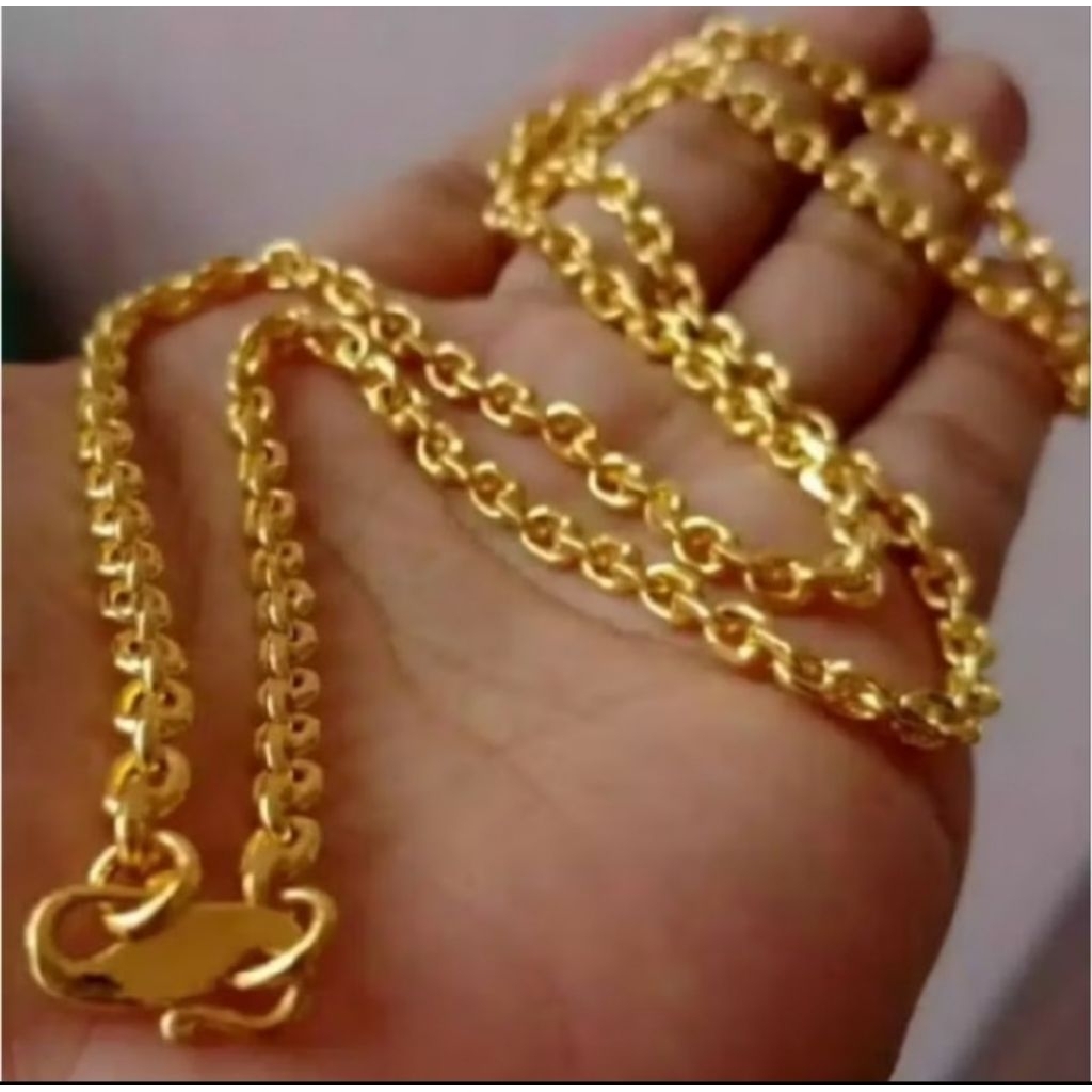 Kalung nuri medan asli titanium lapis emas 24k dijamin anti luntur tidak berkarat kalung wanita dewa