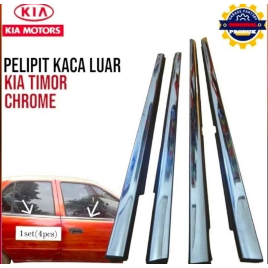 karet pelipit kaca luar water strip kaca mobil KIA TIMOR SOHC DOHC