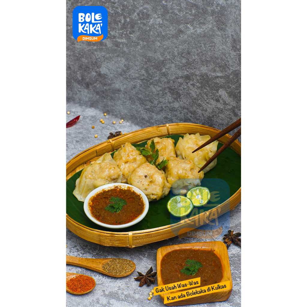 

Siomay Bandung Asli Tenggiri dan Udang ( Mix) Bolekaka Dimsum isi 6 pcs
