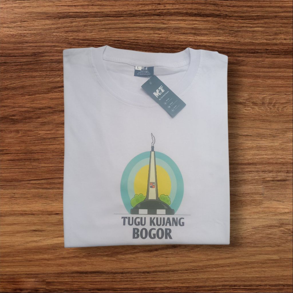 Tshirt Kaos Oblong Pria Premiun Kaos Bogor Kaos Oleh Oleh Bogor Katun Combed 30s