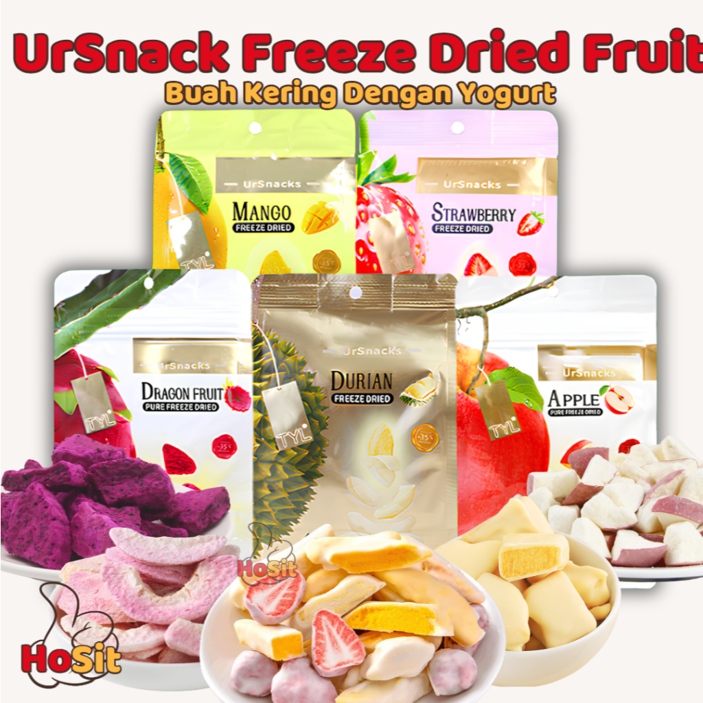 

UrSnack Freeze Dried Fruit with Yogurt – Buah Asli Kering dengan Yogurt, Renyah, Sehat, & Lezat